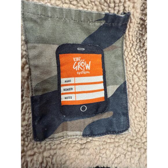 Walls Jacket Youth SMALL Navy Hooded Tough Wear Kidz Grow System Workwear Coat - Picture 14 of 15